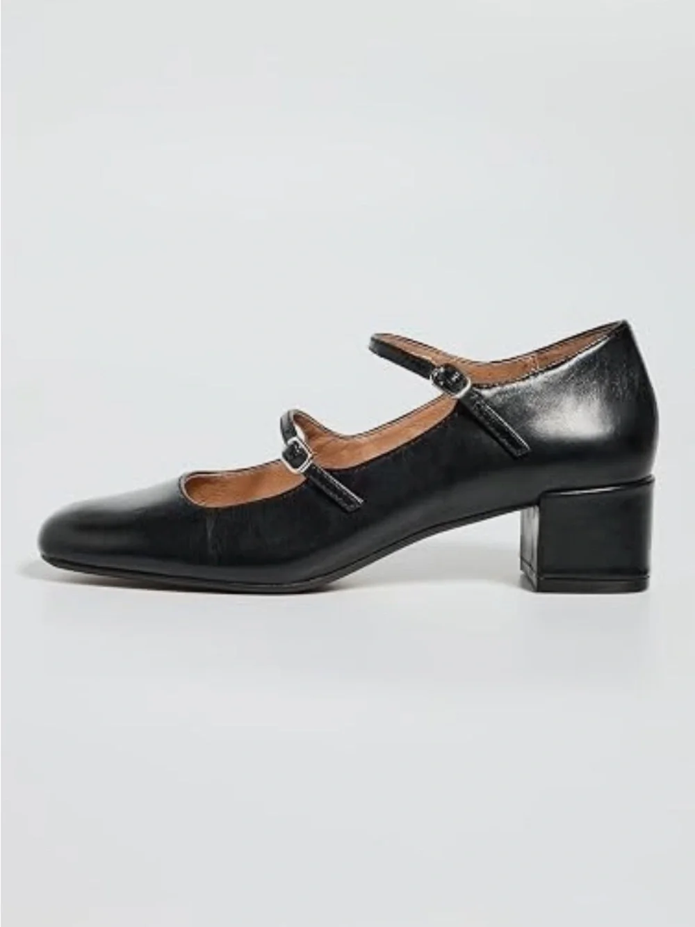 The Nattie Madewell Black Double-Strap Mary Jane Flats 9.5